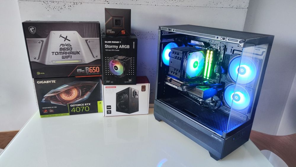 Ryzen 7600x 32gb ddr5 rgb wifi b650 rtx 4070  1tb