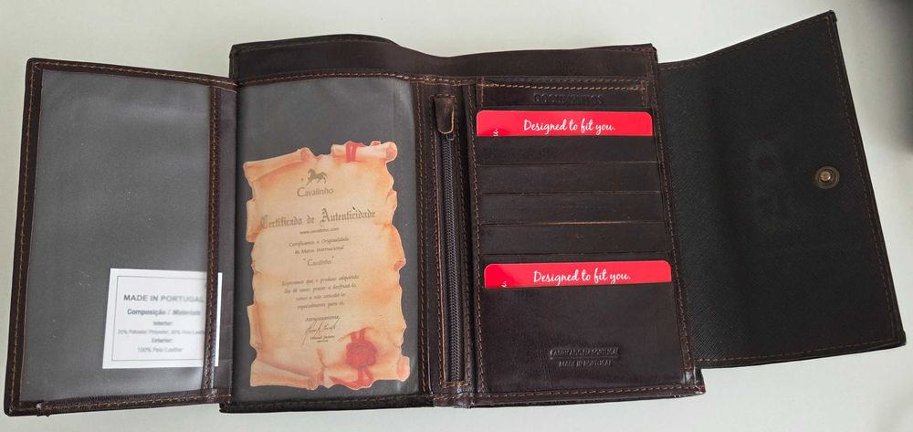 Carteira castanha Cavalinho