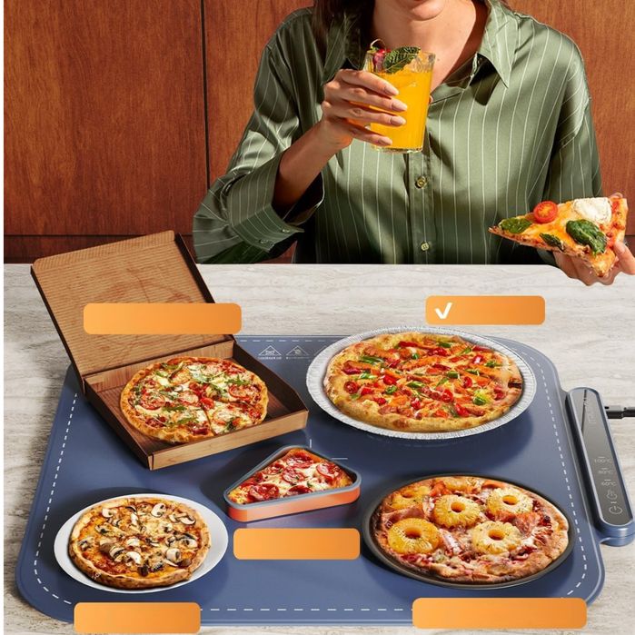 Elektryczna Płyta Grzewcza Składany Podgrzewacz do pizzy dań 44cm