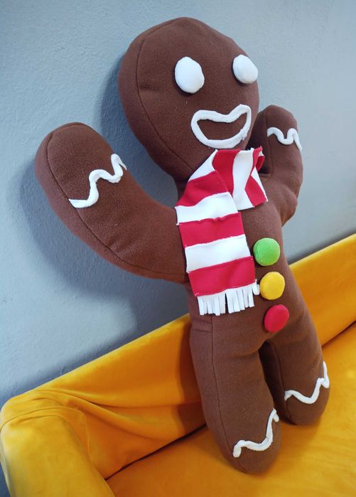 Duża lalka-pluszak CIASTEK - postać z filmu SHREK 69×48 cm