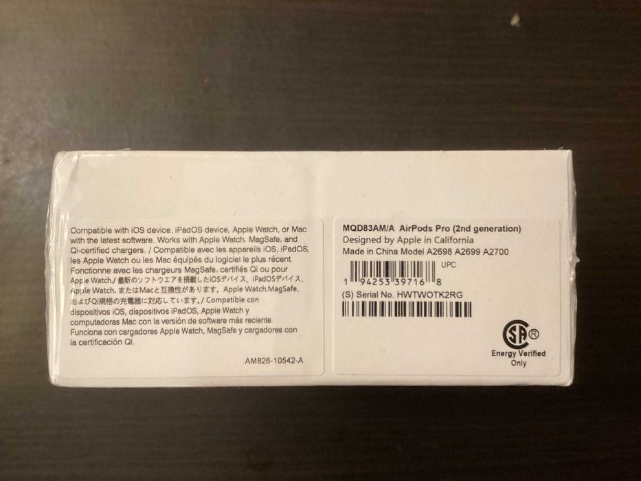 Słuchawki AirPods Pro 2 generacji