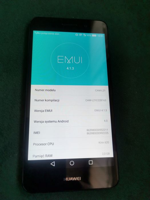 Telefon Huawei Y6 II, 2/16gb, części