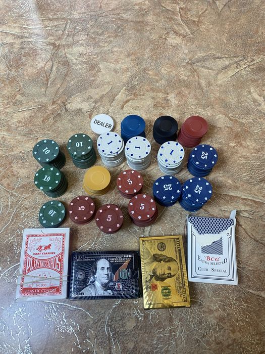 Колода карт набір для покеру покер фішки