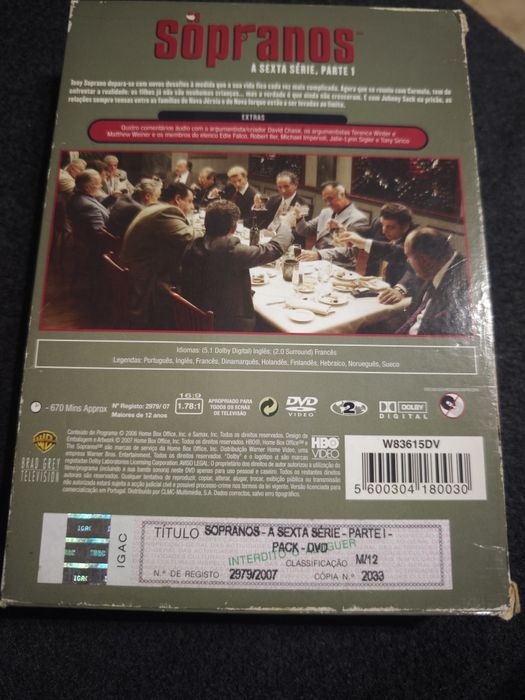Os Sopranos - DVD Temporada 6 Parte 1 (inédita)