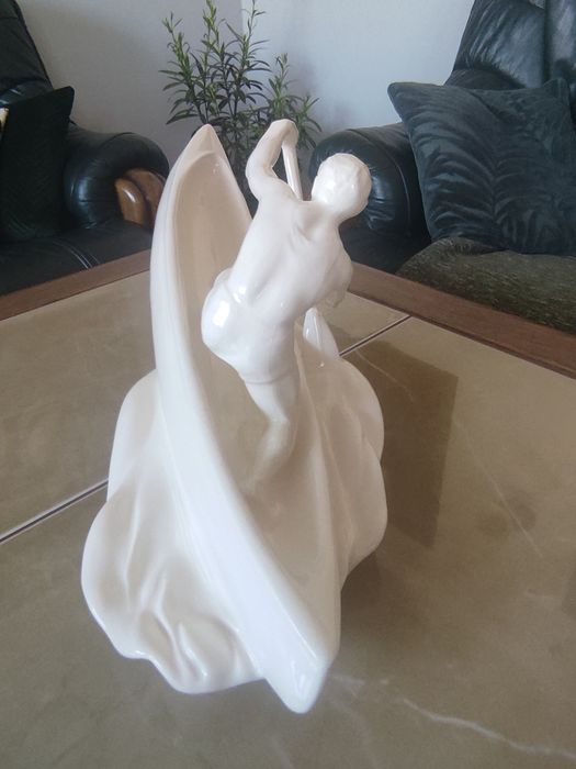 Duźa ceramiczna figura Jihokera Bechynē Czechosłowacja lata 60 te.