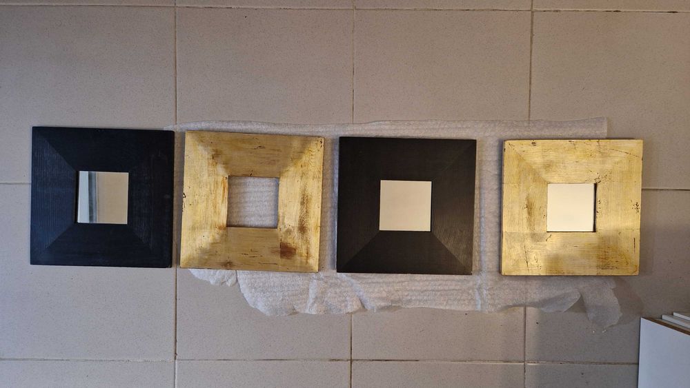 Conjunto espelhos  quadrados