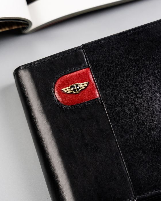 portfel skórzany ptn 22305l-vt-e-2589 black-red