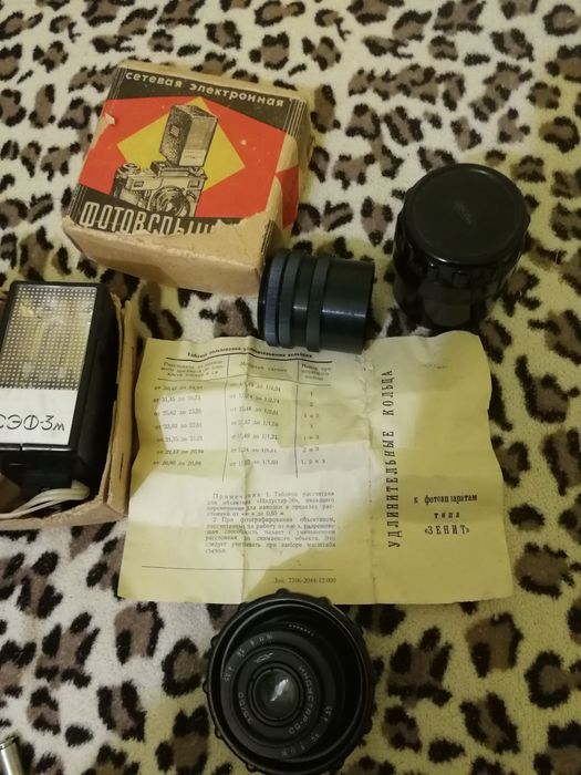 Объектив, фото вспышка, удлинительные кольца