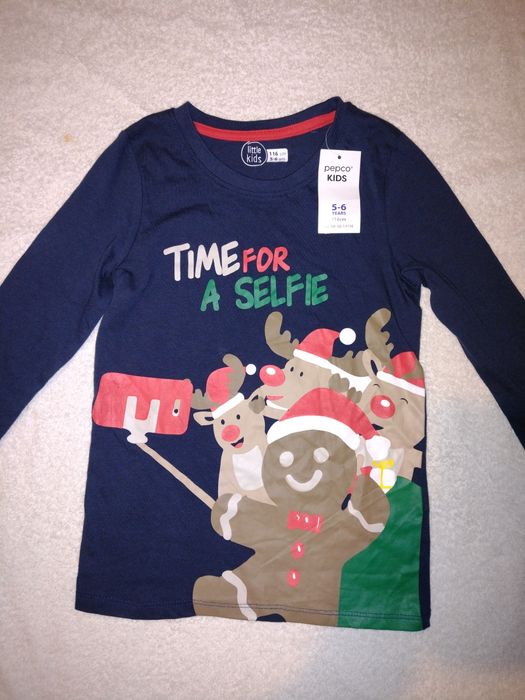 Новорічний реглан лонгслів 5-6років