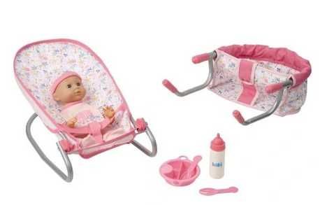 Lalka Bobas 30 cm - karmienie ONE TWO FUN zestaw