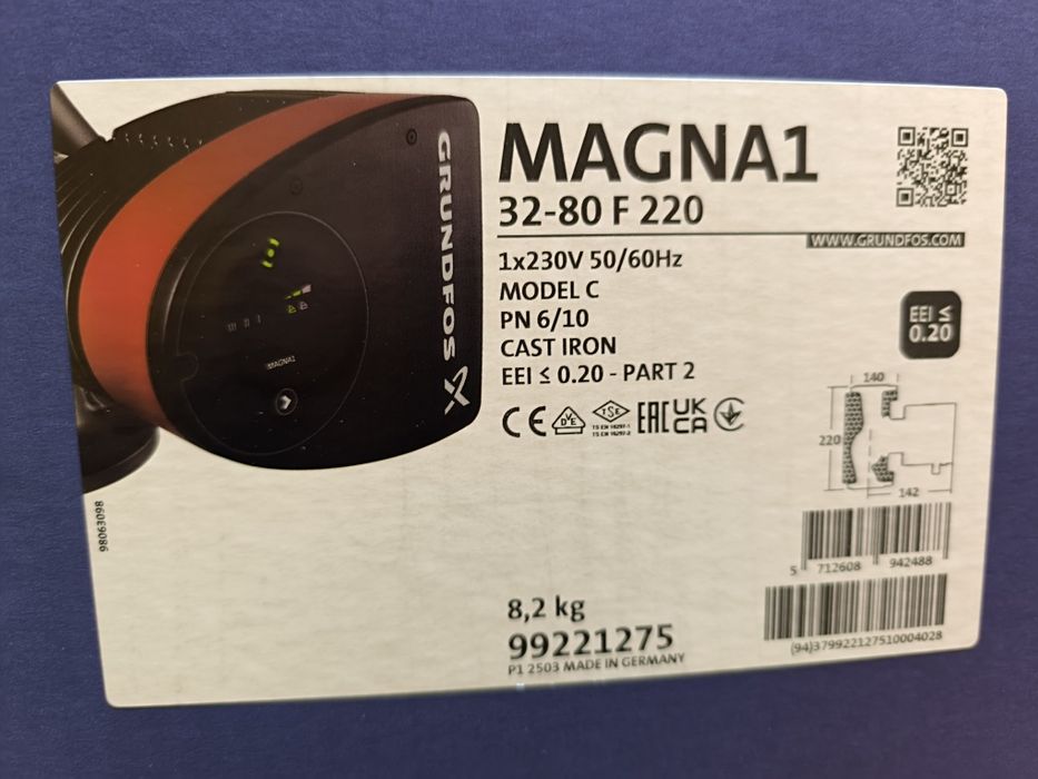 Nowa pompa Grundfoss Magna 1