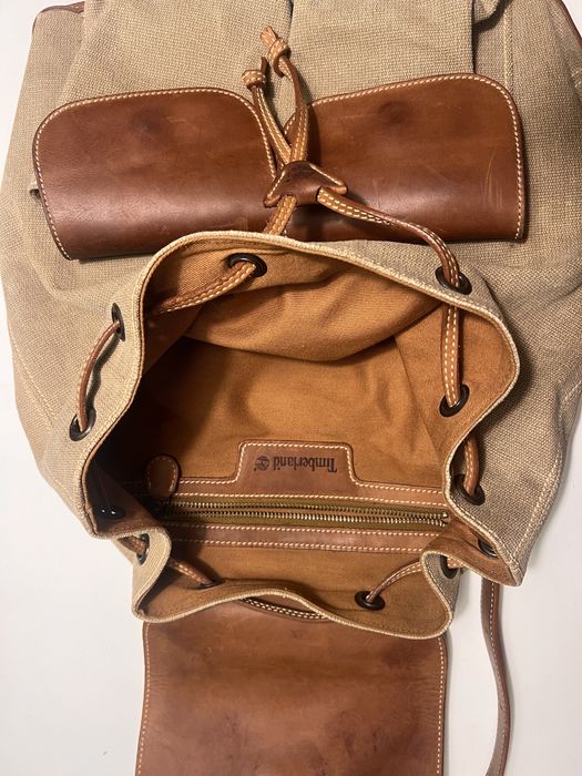 Mochila pele e lona Timberland