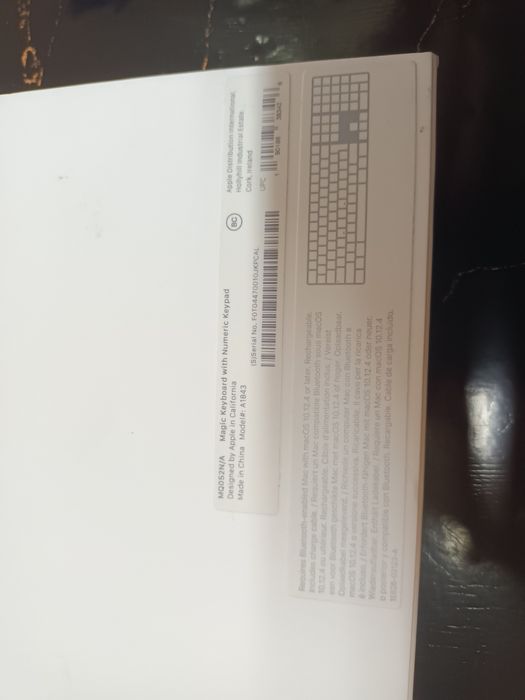 Klawiatura Apple magic A1843 biała