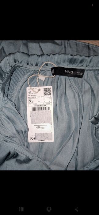 Sukienka Mango XS satynowa