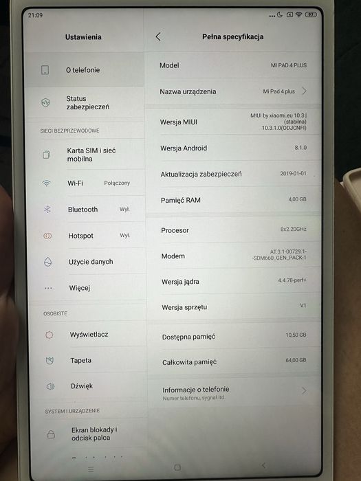 Mi Pad 4 Plus Wi-Fi 64 GB – rose gold, 10.1"