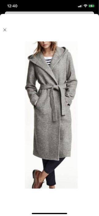 Шерстяне пальто максі