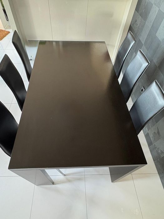 Mesa de jantar com 6 cadeiras 180×95