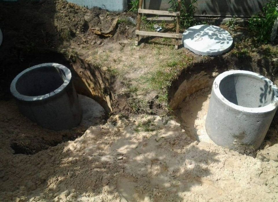 Септик, копка вигрібної ями під ключ, каналізація. 6-18 м3