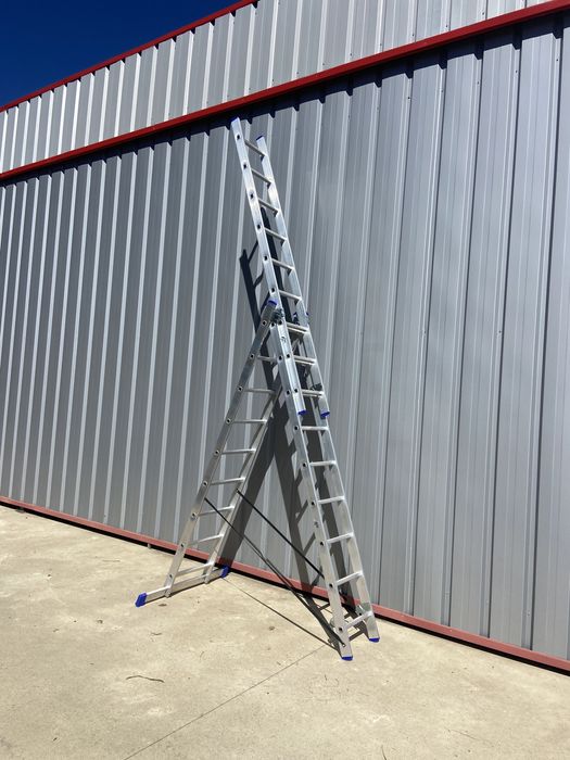 Escada 3x9 (5,25m esticada) NOVO com certeficados CE