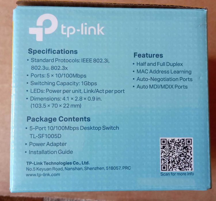 Switch TP-LINK TL-SF1005D