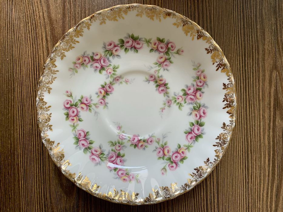 Royal Albert  Dimity Rose блюдце і десертна тарілка