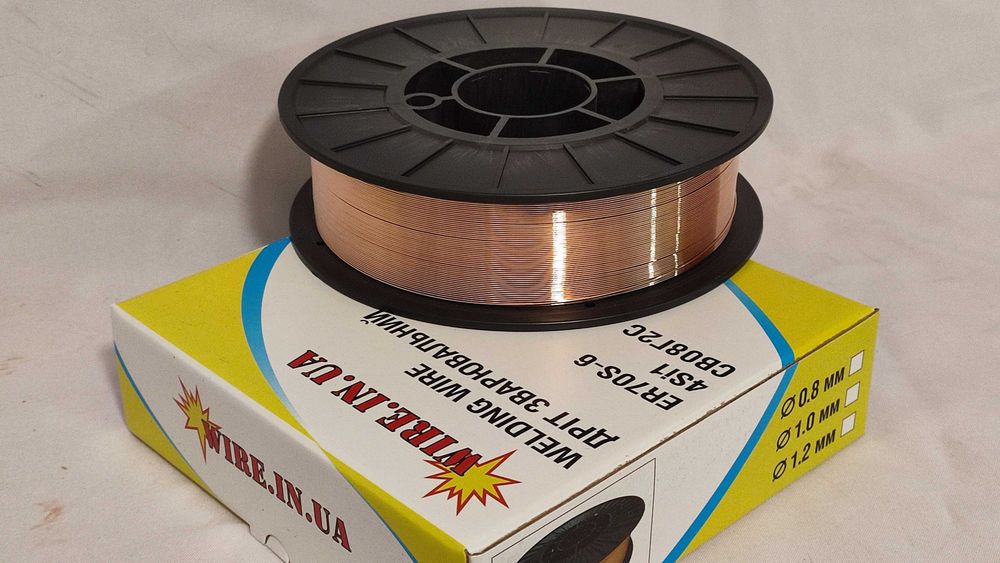 1,2 мм 5,25 кг Проволока Cварочная Дріт Зварювальний ОБМІДНЕНИЙ