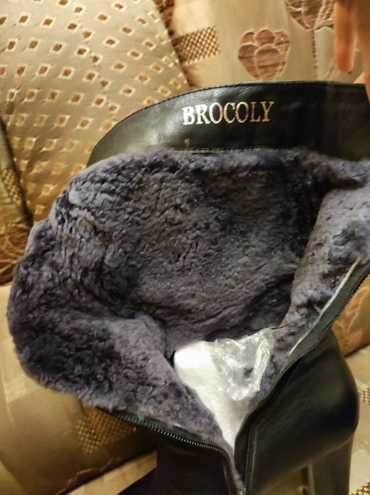 Полусапожки кожаные б/у