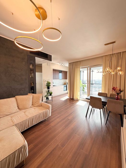 Apartament na Bliskiej Woli, Panoramiczny widok z 17 piętra, wykończenie premium