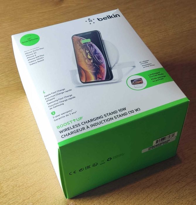 Ładowarka indukcyjna Belkin Wireless Charging Stand 10W (biały) nowa