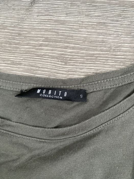 Koszulka , t-shirt zieliny , khaki Mohito S