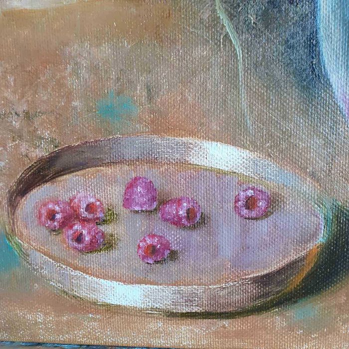 Картина натюрморт, олія ,полотно тюльпани квіти на подарунок