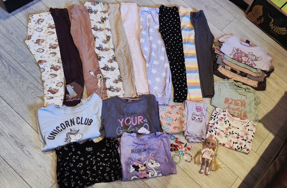 Paka ubrań 134 dziewczynka