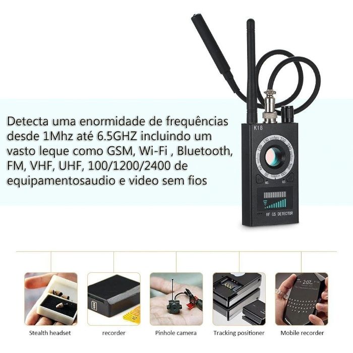 detector localizador gps escuta GSM camera oculta espia spy telemovel