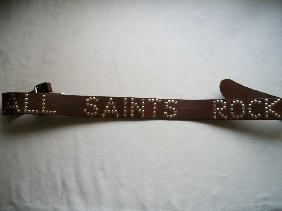 кожаный брендовый  ремень All Saints Rocks  длин. 114 см