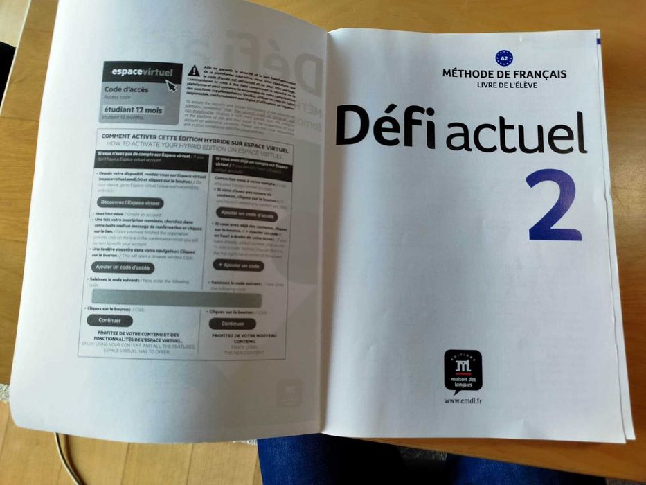 Pack Défi Actuel 2 (A2) 2026 – Livre de l'élève + Cahier d'exercices