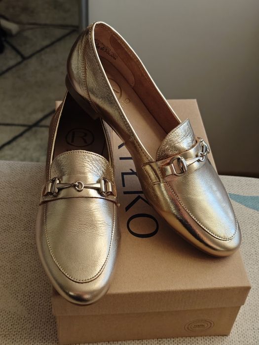 Ryłko lordsy mokasyny damskie 40 skóra naturalna