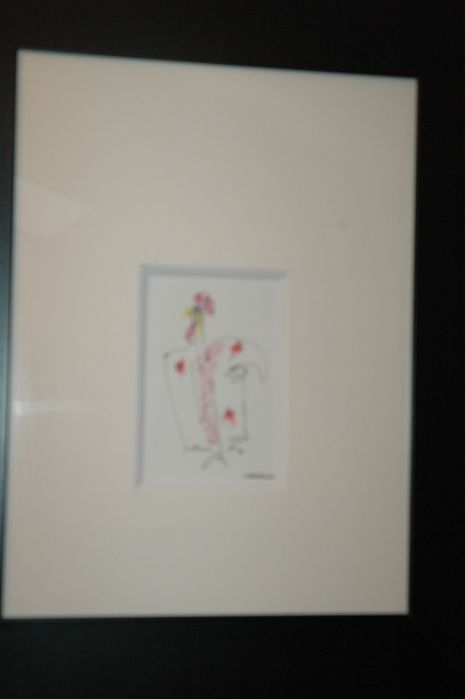 Quadros originais e únicos em moldura da série galos de pintor minhoto