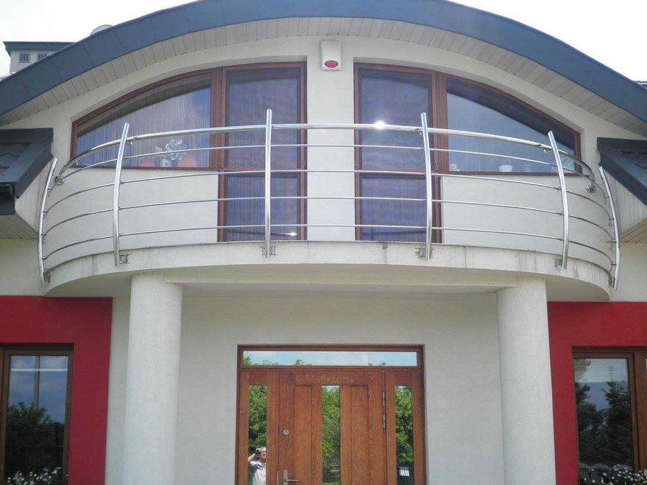 Balustrady szklane, Balustrady nierdzewne