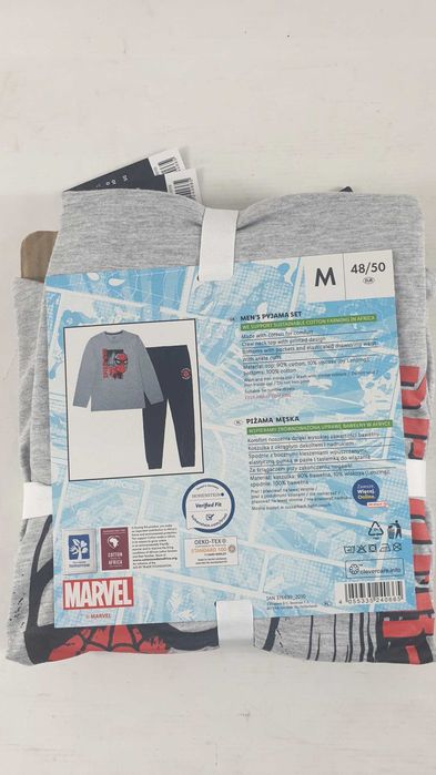 MARVEL nowa  orginał   piżama męska SPIDER MAN rozmiar M