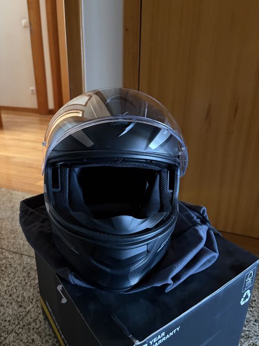 Capacete SCORPION Exo-491 Kripta Matt Black / Silver