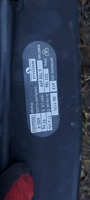 Hak bmw e60 e61 westfalia 2 kluczyki