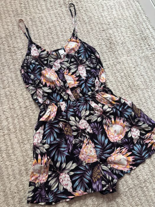 Kombinezon letni kwiatowy damski H&M, rozmiar 36