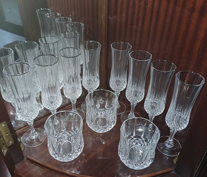 8+3 copos de cristal novos