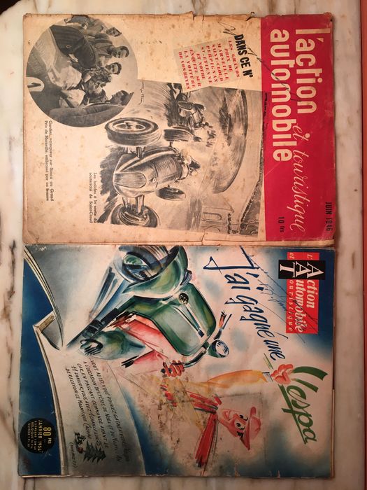 L’ACTION AUTOMOBILE et turistique - de 1946 a 1957 - 10 números