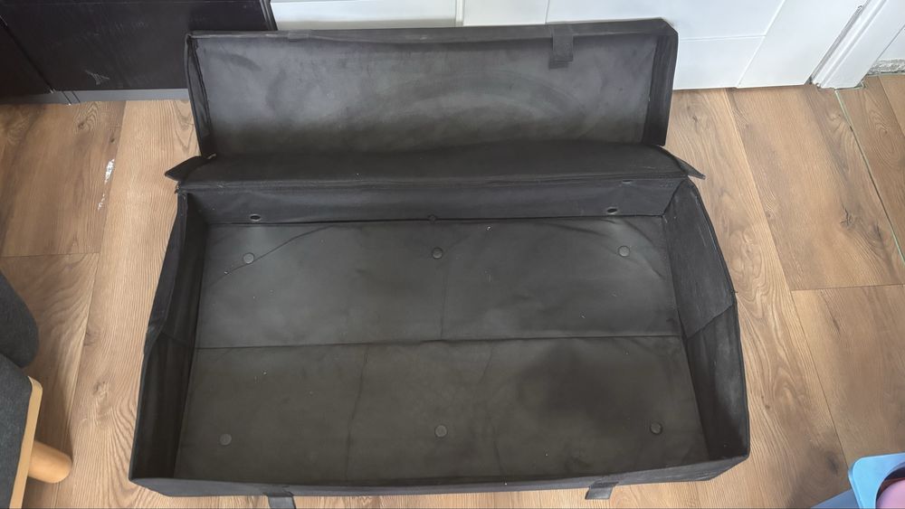 Ikea Lycksele Pojemnik  Czarny 95x55x19