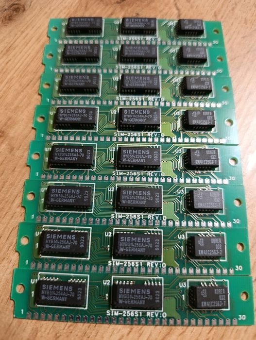Pamięci SIMM  30 pin 8x256 kB Sprawne Retro