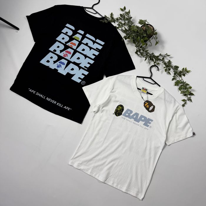 Футболка Bape Shall never kill ape S-XL a bathing ape бейп ейп тішка майка на літо футболка з принтом
