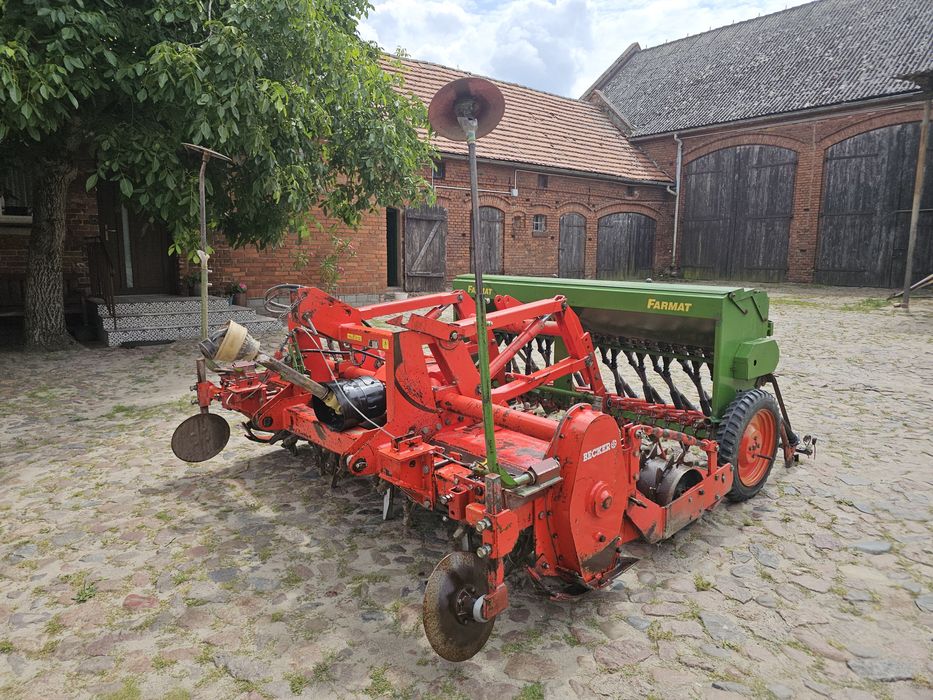 Zestaw uprawowo-siewny Rototiler Becker Siewnik Farmat 2,5m