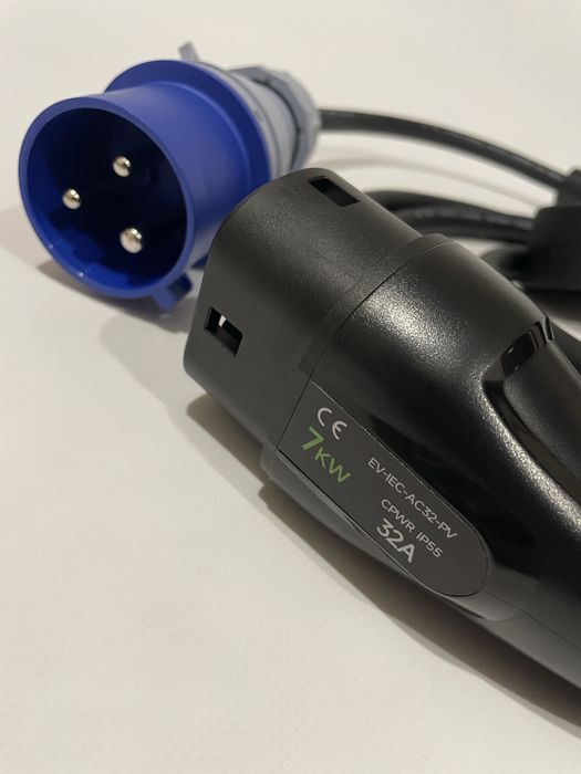 Зарядка для електромобіля Type 2 7.2 кВт | Wi-Fi | Переносна | 32А