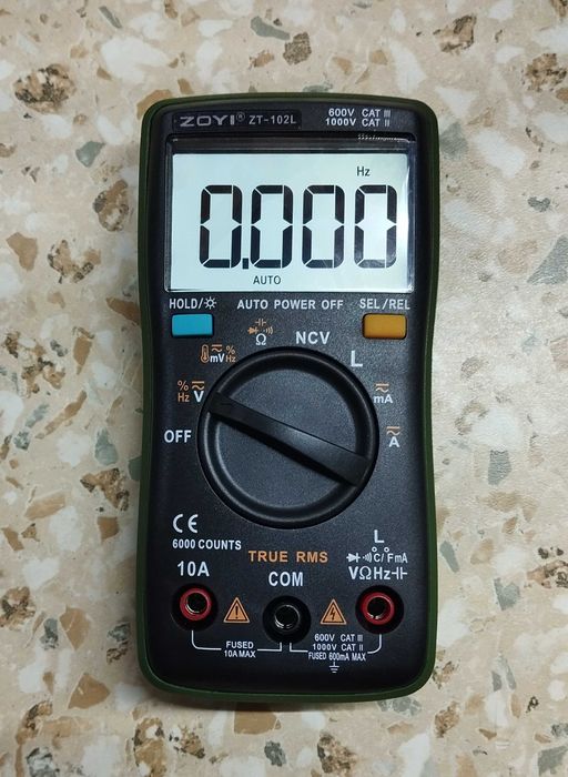 Цифровий мультіметр ZT-100  ZT-102L Новінка!